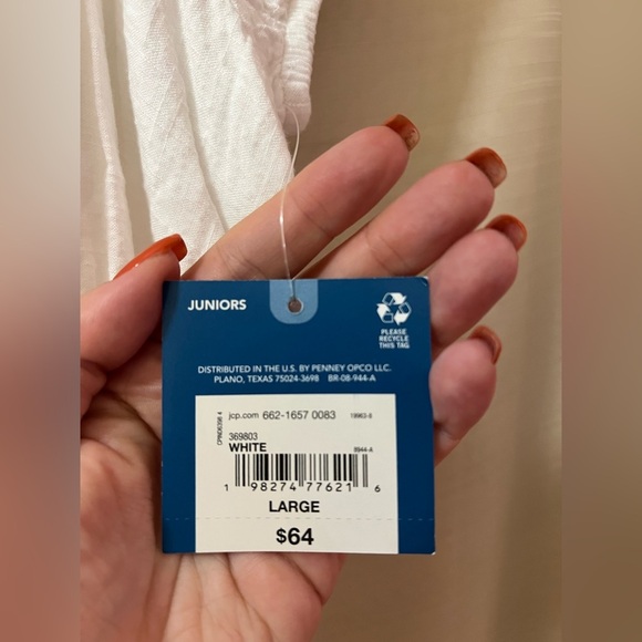 Arizona Jean Co White Eyelet Maxi Peasant Dress – Puff Sleeve Boho Style - Picture 3 of 7